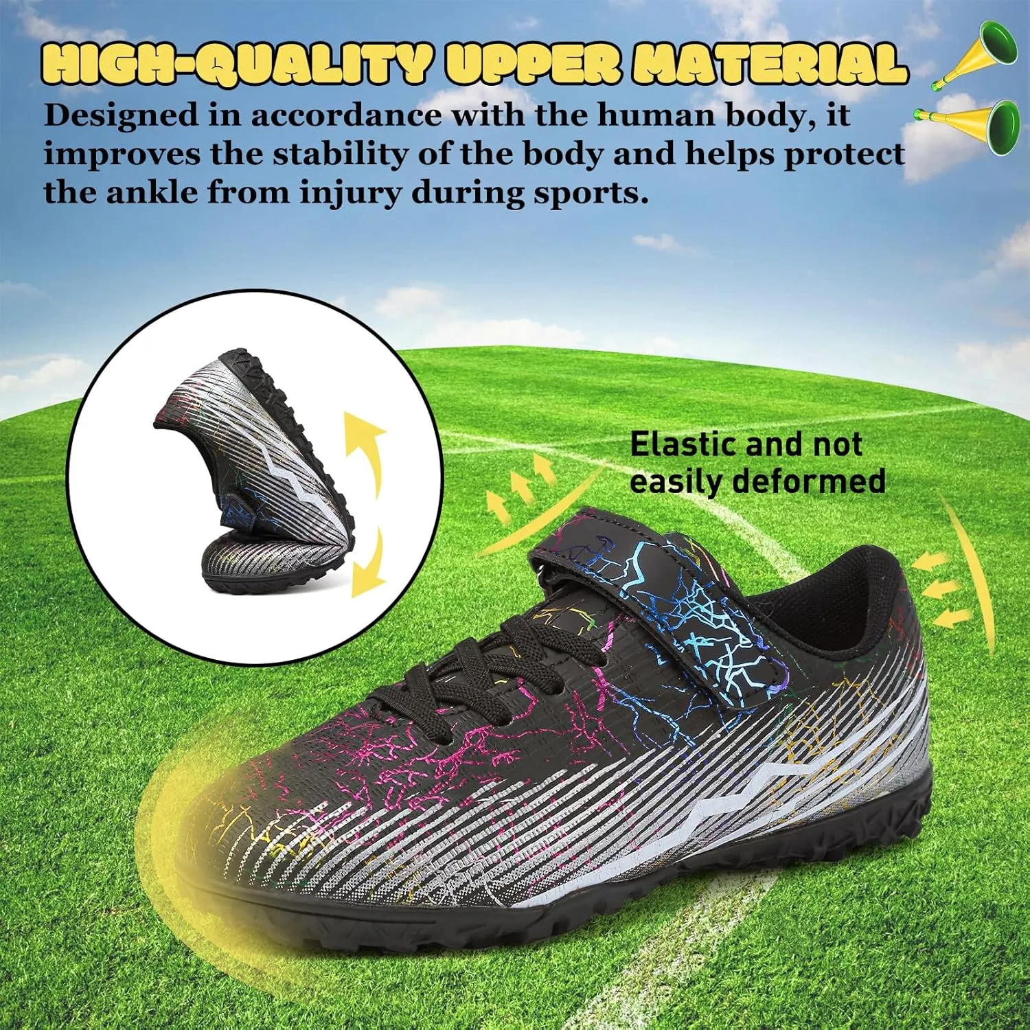 RDGO Boys Girls Soccer Cleats Indoor Soccer Shoes (Little Kid/Big Kid) TF