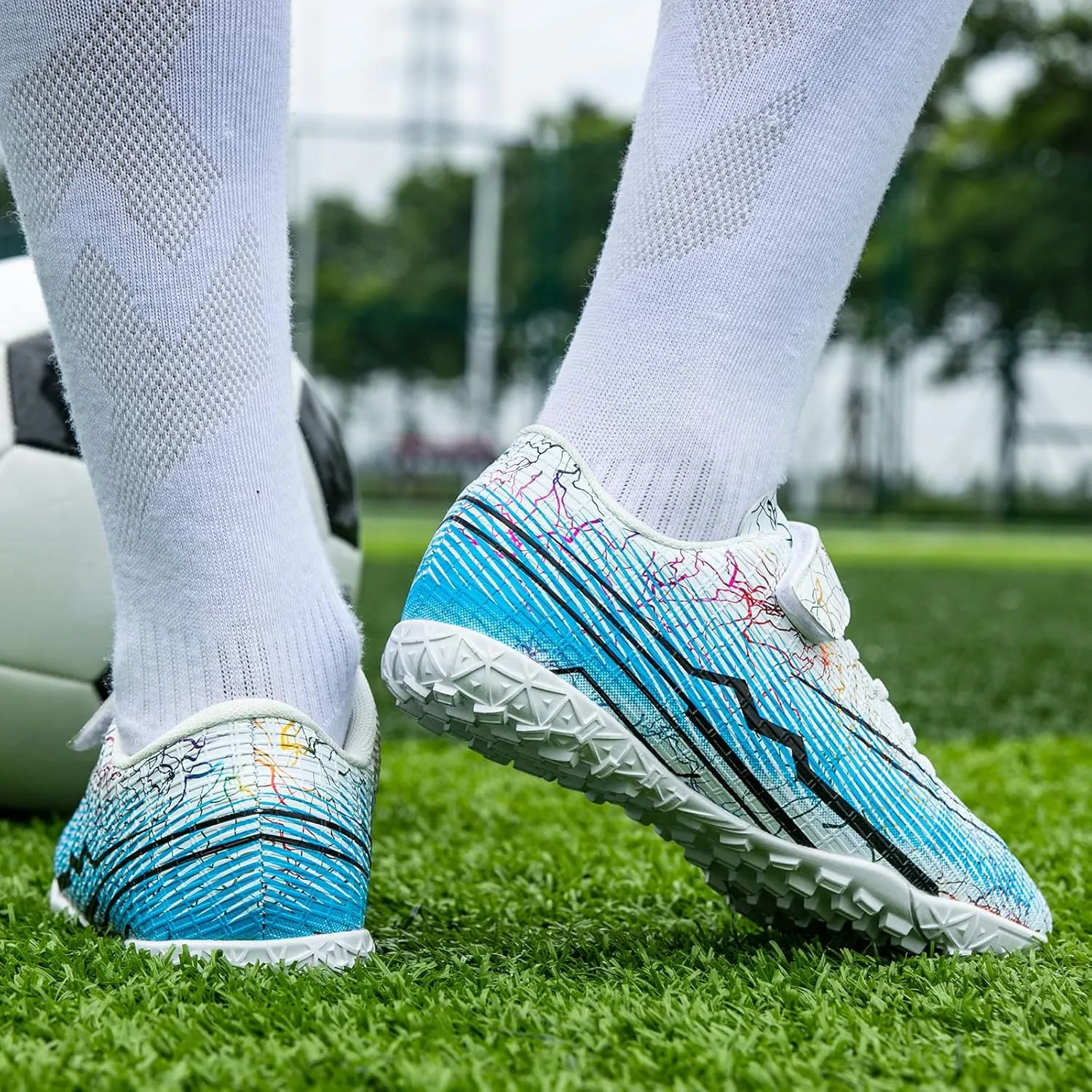 RDGO Boys Girls Soccer Cleats Indoor Soccer Shoes (Little Kid/Big Kid) TF