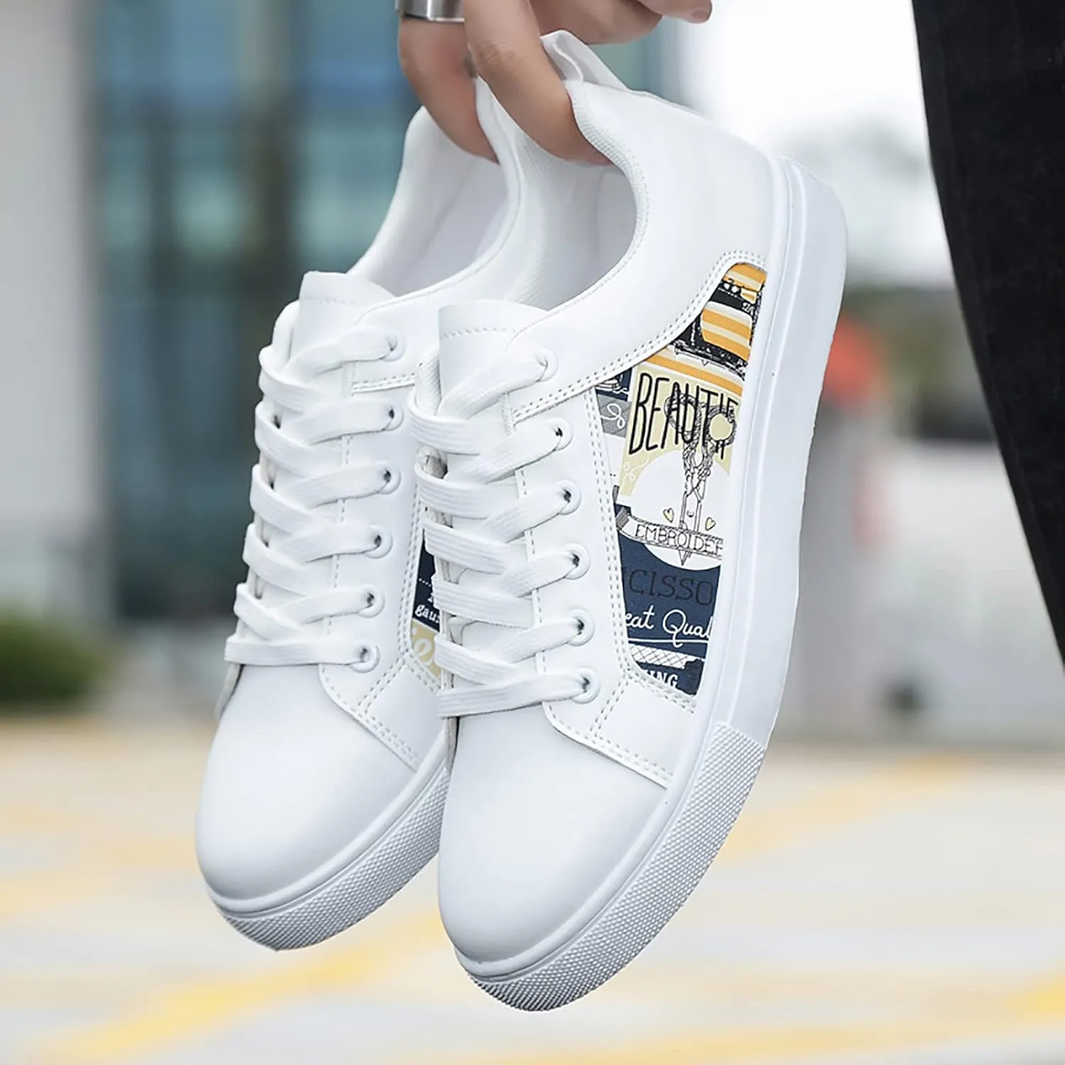 SBGMoSJ Plantar Fasciitis Shoes Women Slip Ons Wide Black Slip On Tennis Shoes Ladies Black Shoes Women Dressy Comfort Wedges Open Toe Women Sneakers Size 9 Wide Slip On Tennis Shoes Women Size 11