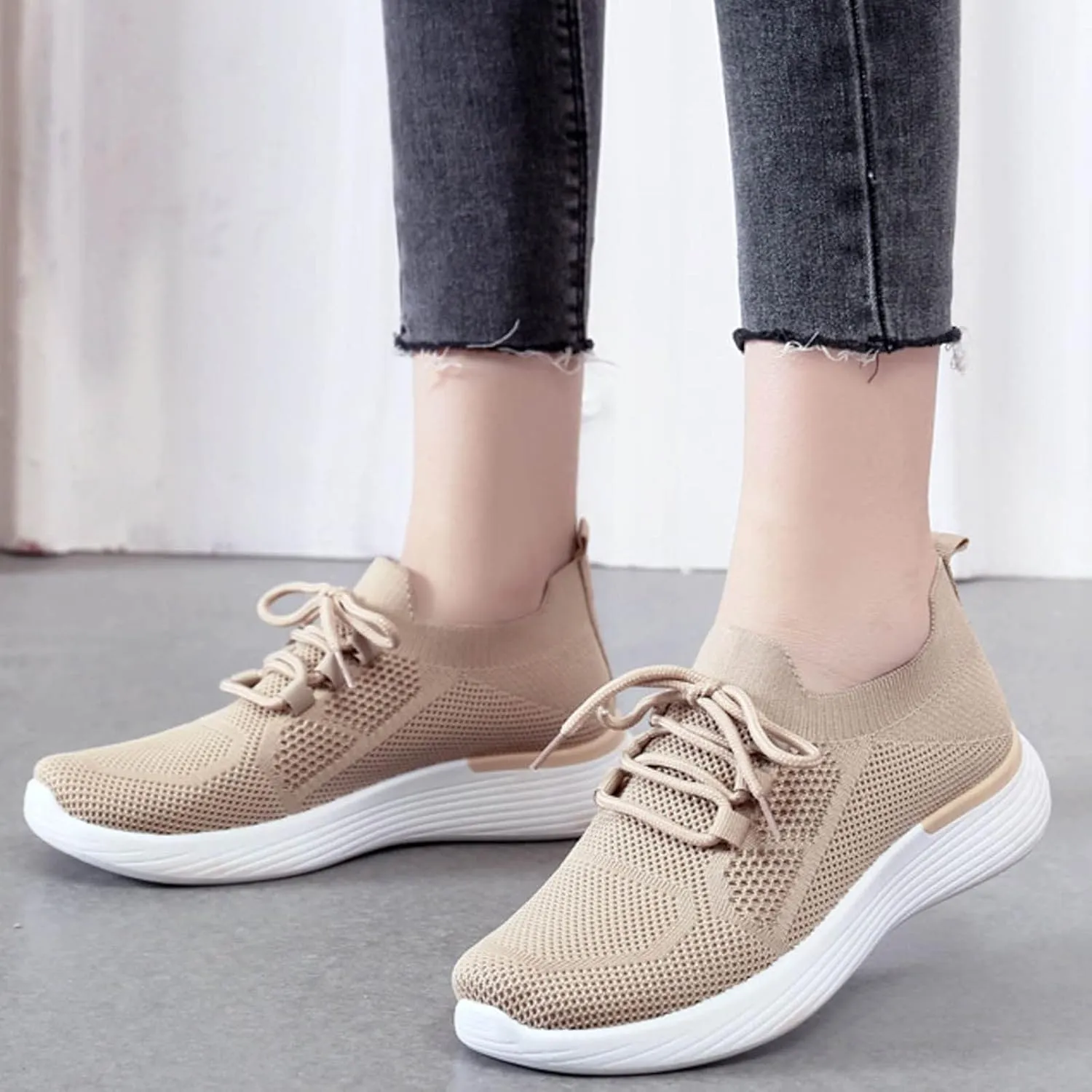SBGMoSJ Women Sneakers Black Casual Zapatos CóModos Para Embarazadas Wide Width White Canvas Tennis Shoes for Women Women Sneakers Size 6 Wide Women Orthopedic Sneakers Wide