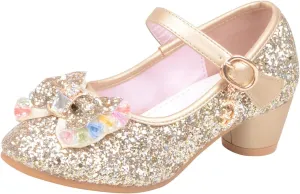 Shoes for Girls, 5-13 Years Infant Kids Baby Girls Pearl Crystal Bling Bowknot Single Princess Shoes Sandals