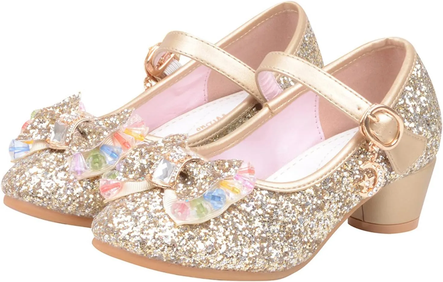 Shoes for Girls, 5-13 Years Infant Kids Baby Girls Pearl Crystal Bling Bowknot Single Princess Shoes Sandals