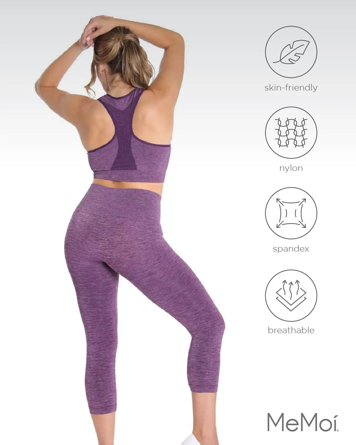 SlimMe Shapewear Leggings, High Waisted Leggings Tummy Control, Comfortable and Breathable Compressions Pants for Women