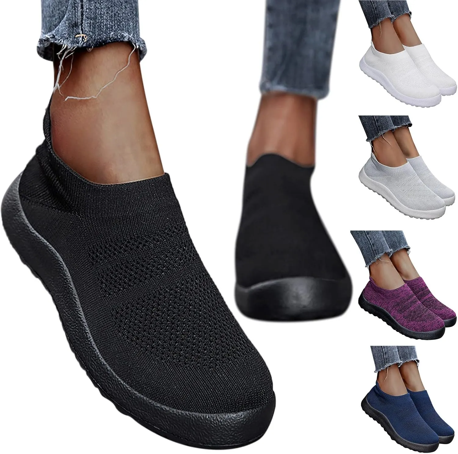 Sneakers for Women Walking Shoes Non Slip Lightweight Womens Tennis Shoes Cute Business Casual Shoes White Sneakers Steel Toe Tennis Shoe Loafers Dress Shoe