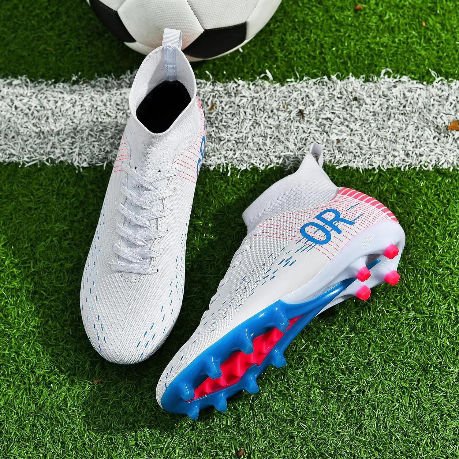 Soccer Cleats for Mens Womens Indoor Turf Soccer Shoes Youth AG TF Training Football Boots Unisex