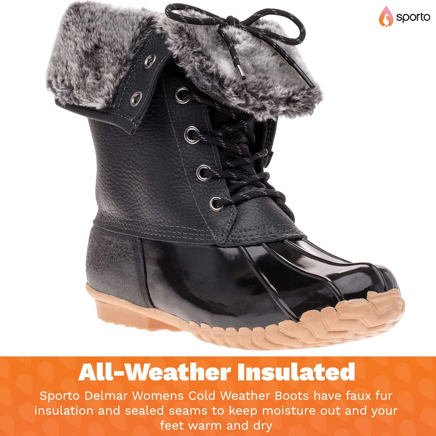sporto Women's Delmar Waterproof Duck Boot