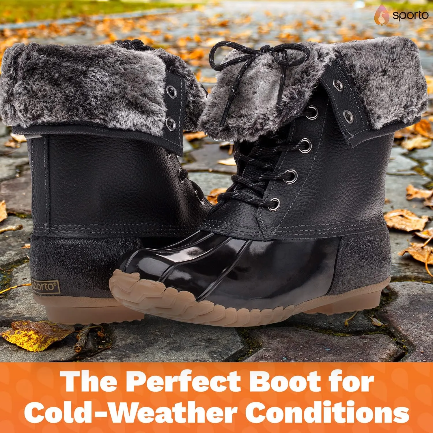 sporto Women's Delmar Waterproof Duck Boot