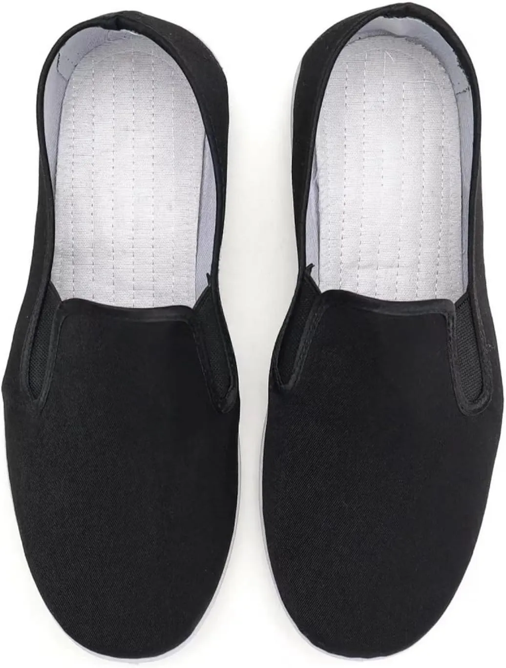 Tai Chi Shoes,Chinese Traditional Canvas Kung Fu Shoes, Martial Arts Old Beijing Shoes, Black Rubber Sole Unisex