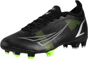 Tazzico Mens Soccer Cleats Womens Outdoor TF Soccer Shoes Big Kids Boys FG Football Boots Professional Training Turf Black Football Cleats