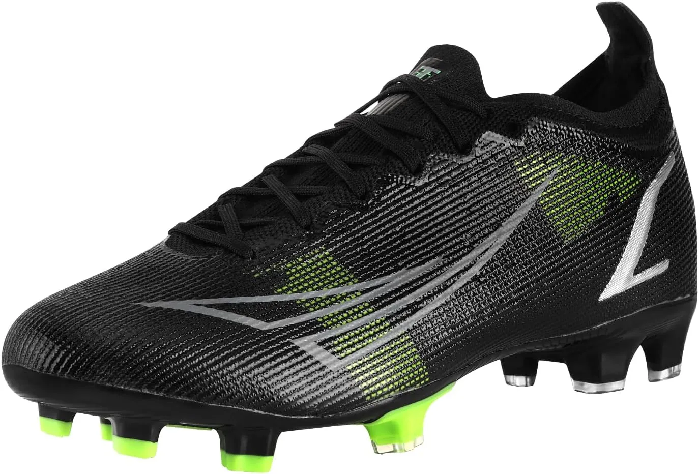 Tazzico Mens Soccer Cleats Womens Outdoor TF Soccer Shoes Big Kids Boys FG Football Boots Professional Training Turf Black Football Cleats