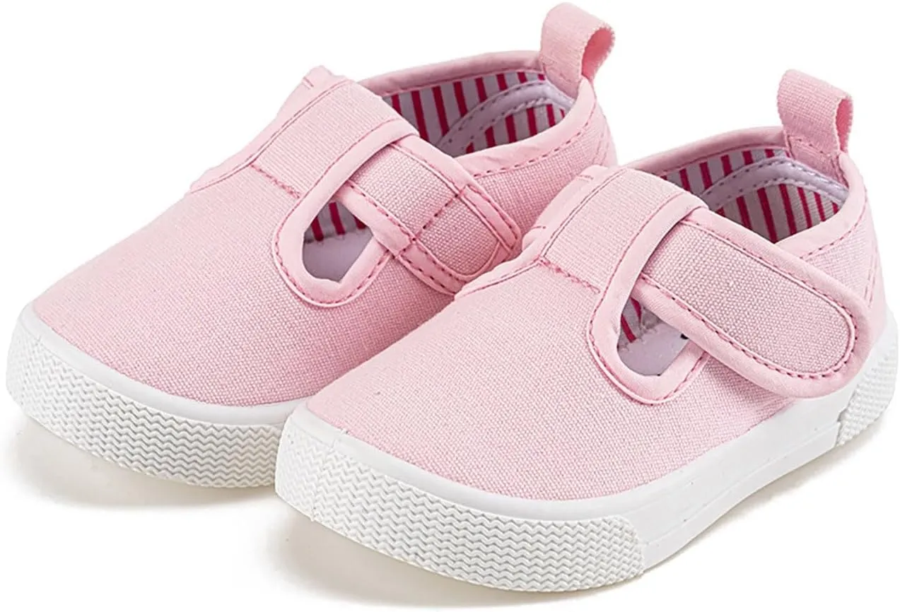 Toddler Baby Boy Girl Shoes Flat Shoes Bao Head One Foot Off Girl Canvas Shoes Baby Soft Sole Casual 18month Girl Shoes