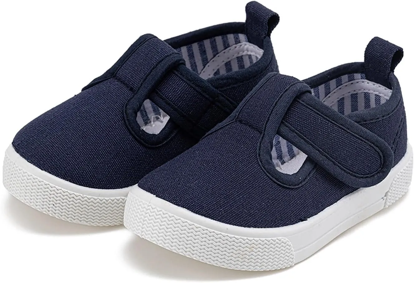 Toddler Baby Boy Girl Shoes Flat Shoes Bao Head One Foot Off Girl Canvas Shoes Baby Soft Sole Casual 18month Girl Shoes