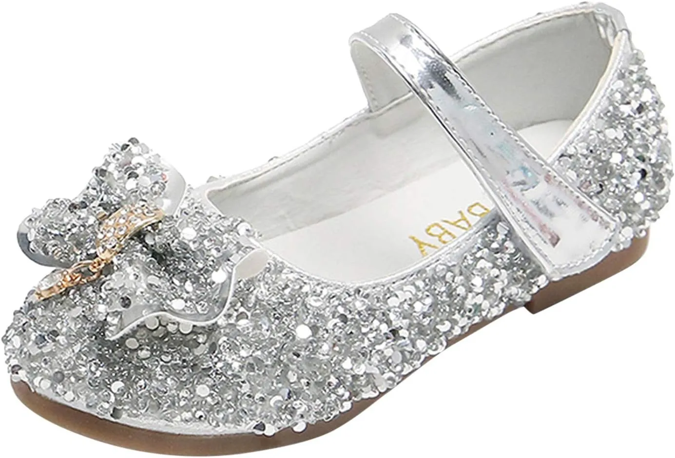 Toddler Boy Shoes Size 10 Shoes Bow Girls Princess Sandals Crystal Non-Slip Shoes Kids Boy High Top Shoes