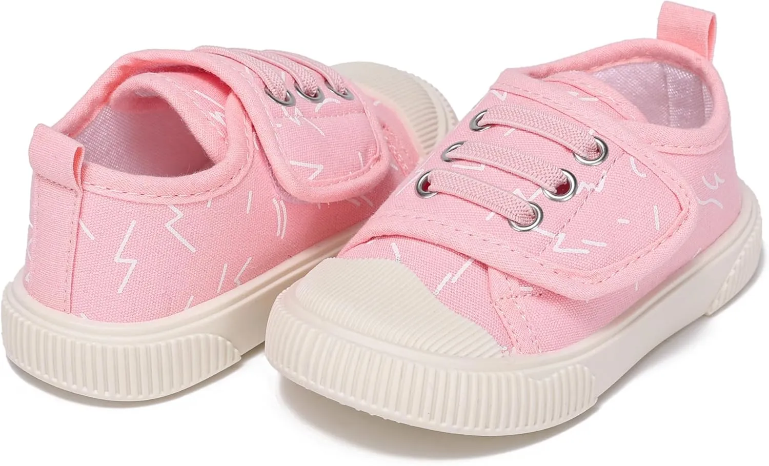 Toddler Boys and Girls Sneakers for Baby Kids Canvas Shoes Lightweight Slip on Walking Shoes