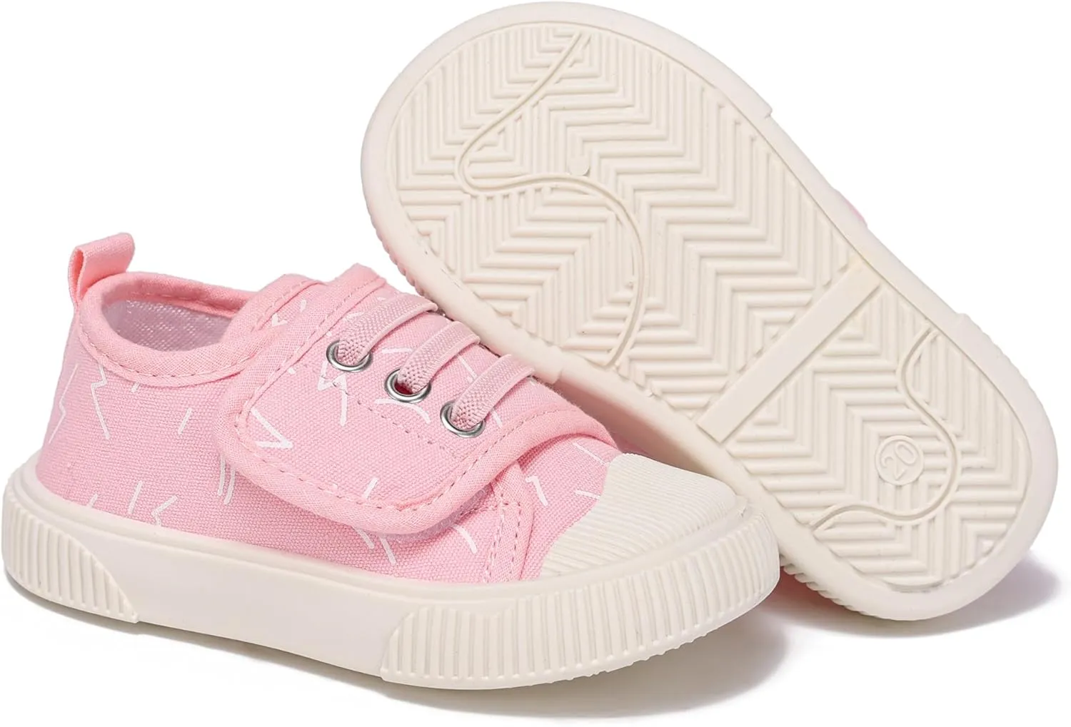 Toddler Boys and Girls Sneakers for Baby Kids Canvas Shoes Lightweight Slip on Walking Shoes