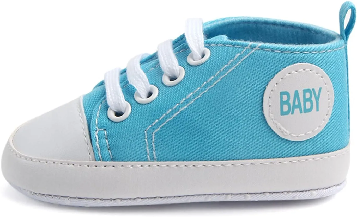 Toddler Canvas Slip on Shoes Boys Sports The First Sneakers Walkers Prewalker Shoes Non-Slip Colour Toddler Floor Girls Soild Barefoot Boys Baby Kids Shoes 4 Month Old Baby Shoes