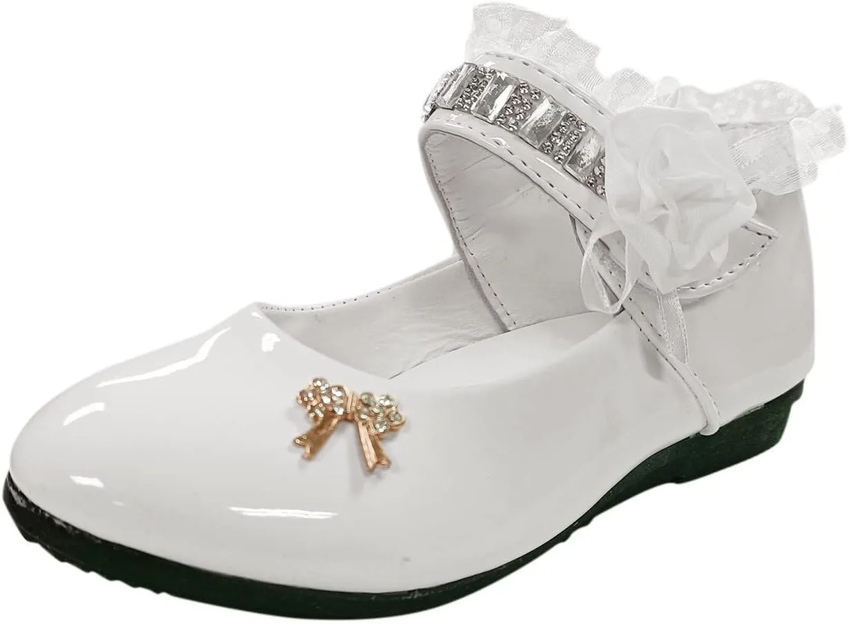 Toddler Dress Shoes,Children Soft Girls Princess Shoes Baby Kid Leather Flower Dance Shoes Baby Shoes Work Shoes