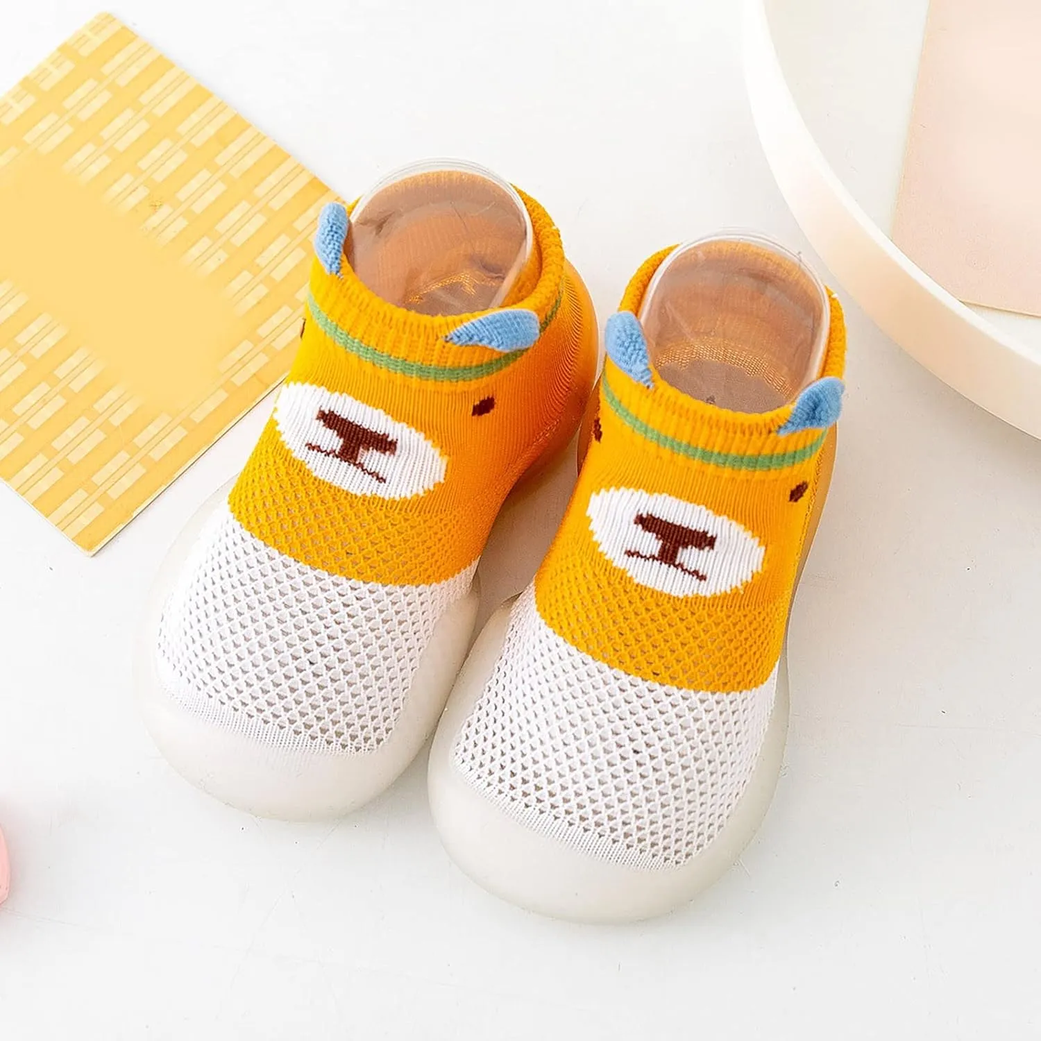 Toddler Shoes Boys Size 3 Summer and Autumn Comfortable Infant Toddler Shoes Cute Deer Rabbit Pattern Children Mesh Breathable Floor Infants Size 3 Shoes