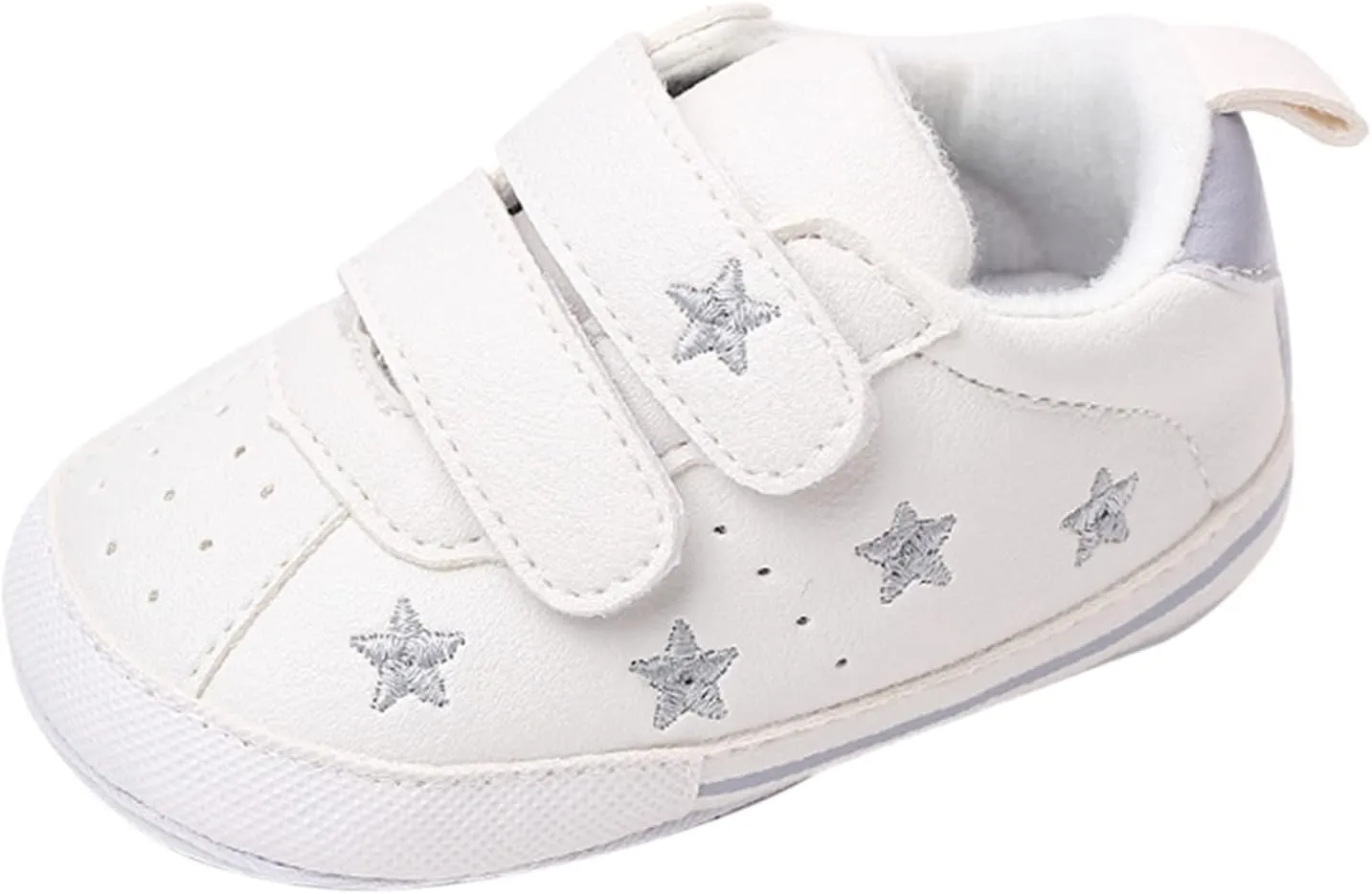 Toddler Shoes Infant Shoes Boys and Girls Sports Shoes Flat Bottom Light Double Strap Hook Loop Comfortable Born Shoes