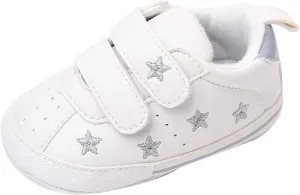 Toddler Shoes Infant Shoes Boys and Girls Sports Shoes Flat Bottom Light Double Strap Hook Loop Comfortable Born Shoes