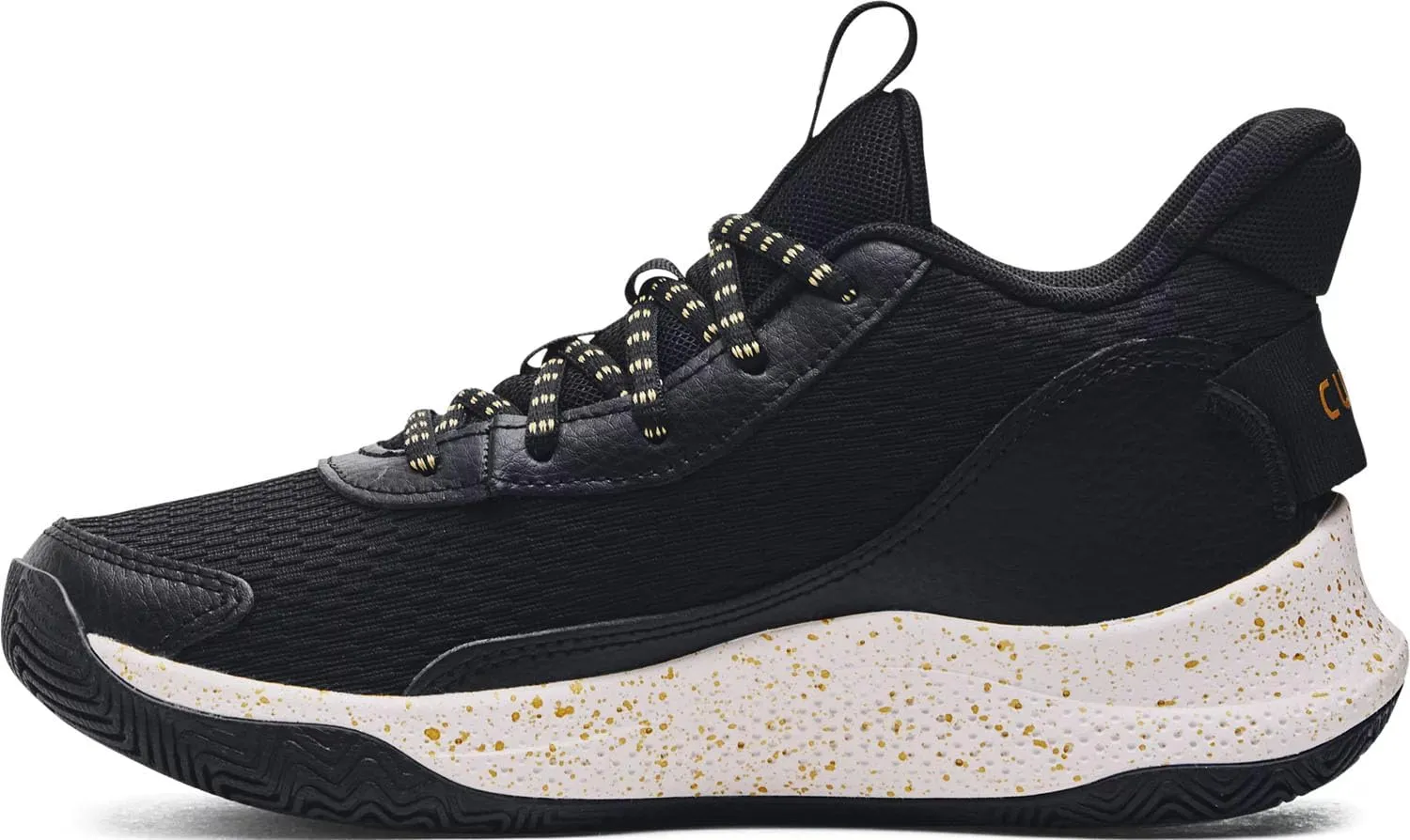 Under Armour Big Kids Grade School Curry 3Z7 Basketball Shoes 3026623 (Black/Black/Gold, US Footwear Size System, Big Kid, Numeric, Medium, 6)