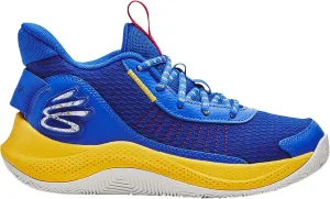 Under Armour Big Kids Grade School Curry 3Z7 Basketball Shoes 3026623 (Blue/White/White, US Footwear Size System, Big Kid, Numeric, Medium, 3.5)