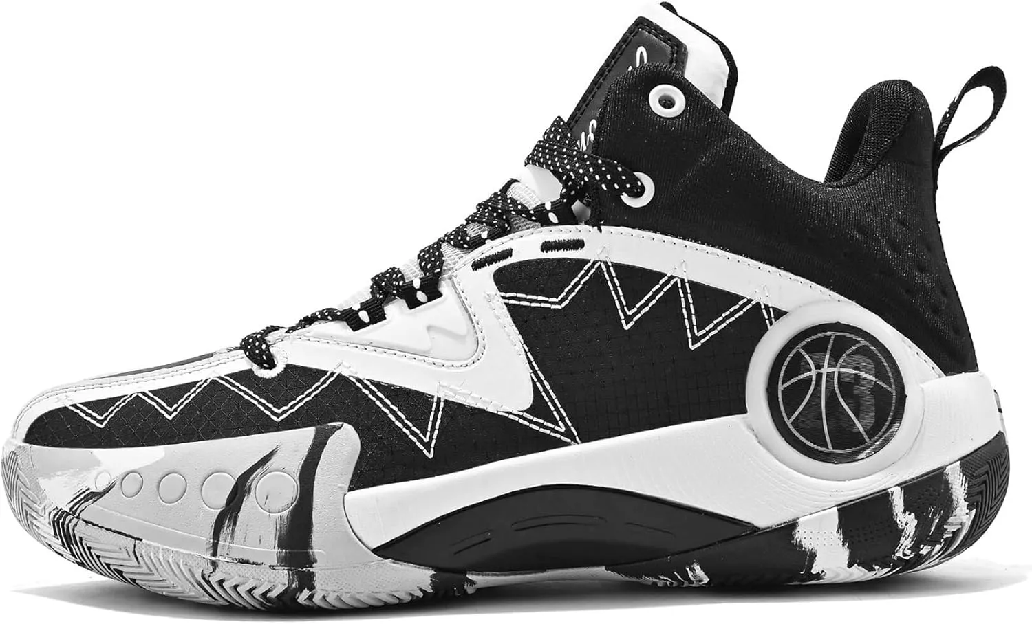 Unisex Basketball Shoes High Cut Breathable Anti Slip Wear-Resistant Fashionable Trendy Sports Training Boots