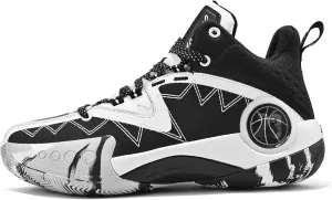 Unisex Basketball Shoes High Cut Breathable Anti Slip Wear-Resistant Fashionable Trendy Sports Training Boots