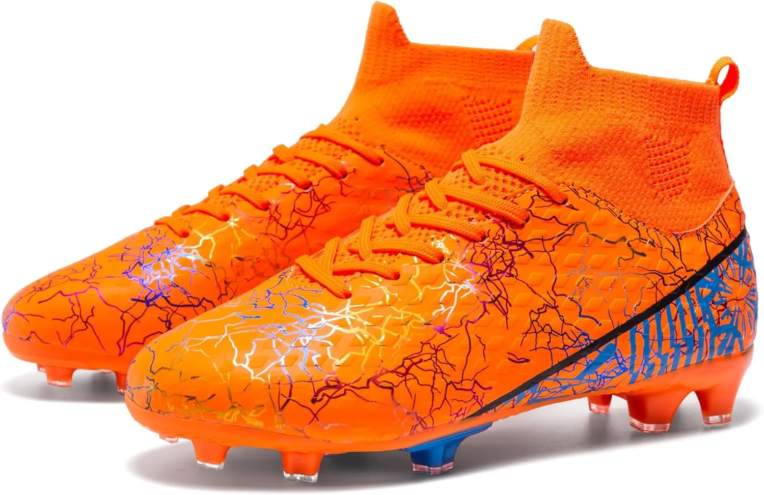 Unisex-Child Soccer Cleats Lightweight Training Football Shoes for Youth