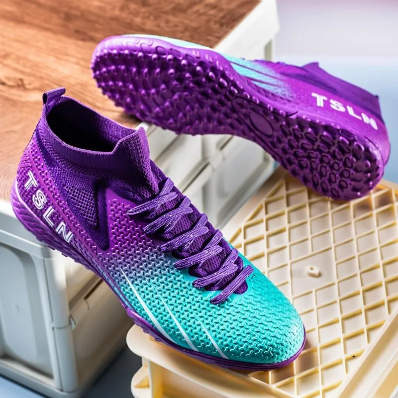 Unisex Soccer Shoes for Adults, Lightweight, Indoor Soccer Training Shoes for Big Kids.