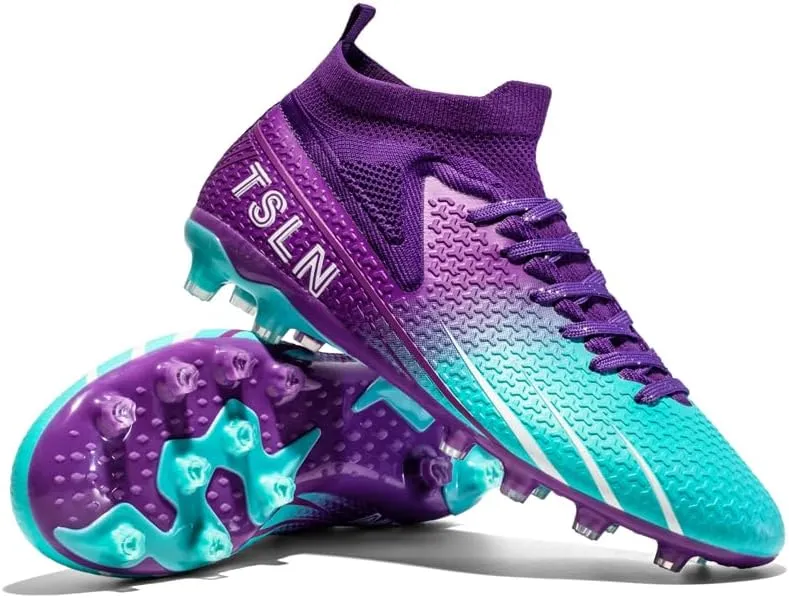 Unisex Soccer Shoes for Adults, Lightweight, Indoor Soccer Training Shoes for Big Kids.
