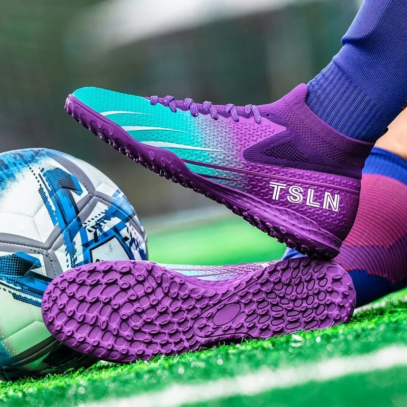 Unisex Soccer Shoes for Adults, Lightweight, Indoor Soccer Training Shoes for Big Kids.
