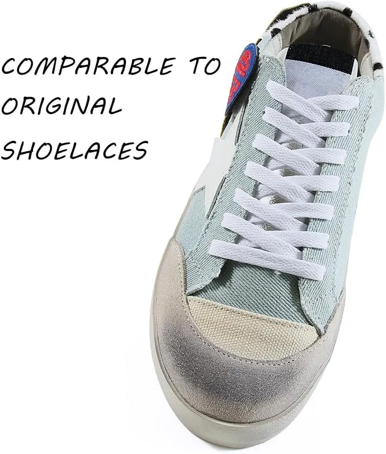VSUDO Flat Shoe Laces for Sneakers, Shoelaces for Sneakers, Athletic Shoelaces