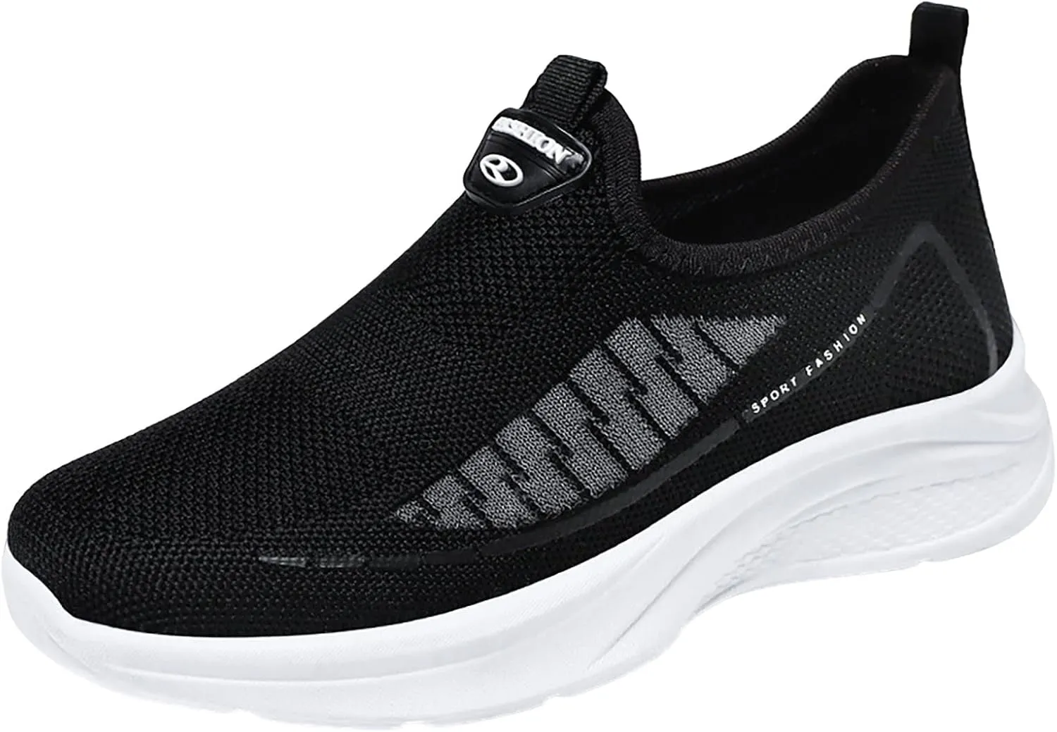 Walking Shoes Women Wide 9.5 Non Slip Arch Support Black Work Shoes for Women White Chunky Tennis Shoes Women Platform Slip On Shoes Women Dressy with Wedge Tenis para Mujeres OrtopéDicos