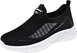 Walking Shoes Women Wide 9.5 Non Slip Arch Support Black Work Shoes for Women White Chunky Tennis Shoes Women Platform Slip On Shoes Women Dressy with Wedge Tenis para Mujeres OrtopéDicos