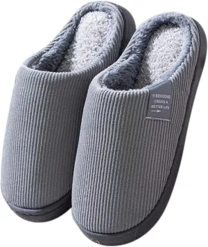 Warm Fuzzy Slippers for Women Indoor Mens For Men House Warm Slip Soft Plush Flop Slippers Flip On Shoes Slippers Men's Slipper Winter House Shoes