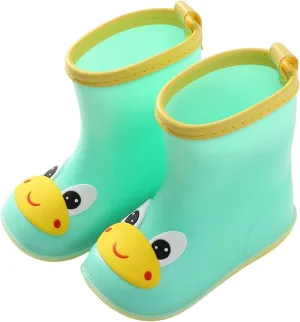 Water Proof Rain Boots for Toddler Frog Cartoon Character Rain Shoes Children's Rain Shoes Boys And Girls Water