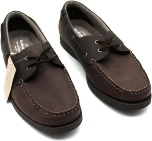 Weatherproof Mens Benny Fabric Closed Toe Moccasins, Brown, Size 11.0