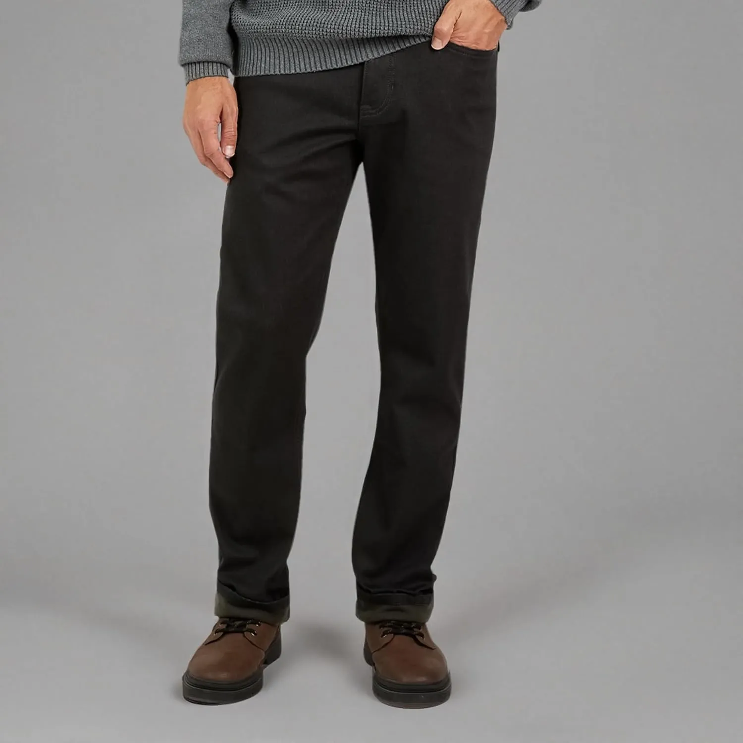 Weatherproof Vintage Fleece Lined Mens Jeans - Regular Fit Mens Fleece Lined Jeans - Men's Insulated Flannel Jeans Pants