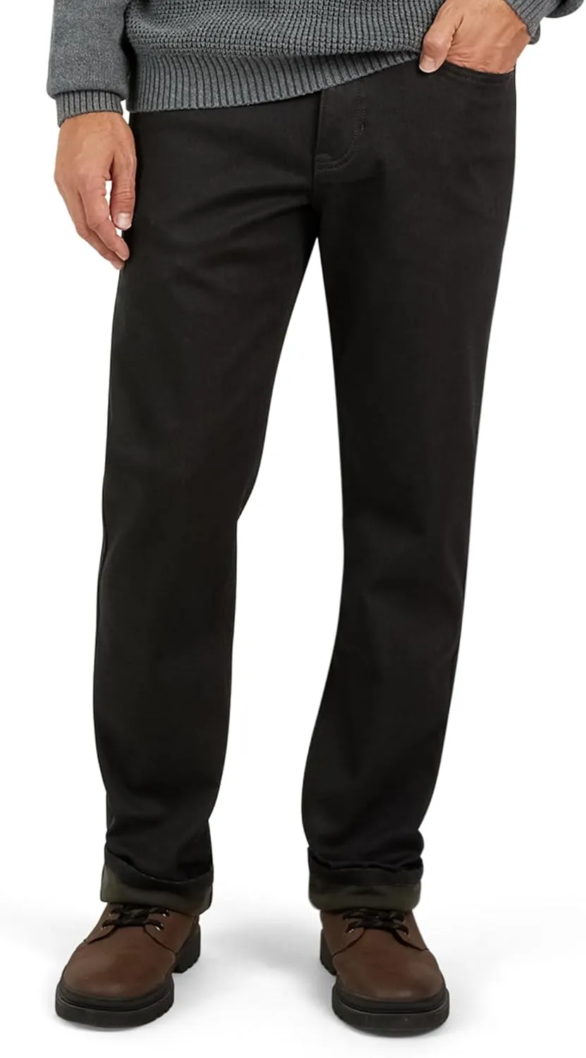 Weatherproof Vintage Fleece Lined Mens Jeans - Regular Fit Mens Fleece Lined Jeans - Men's Insulated Flannel Jeans Pants