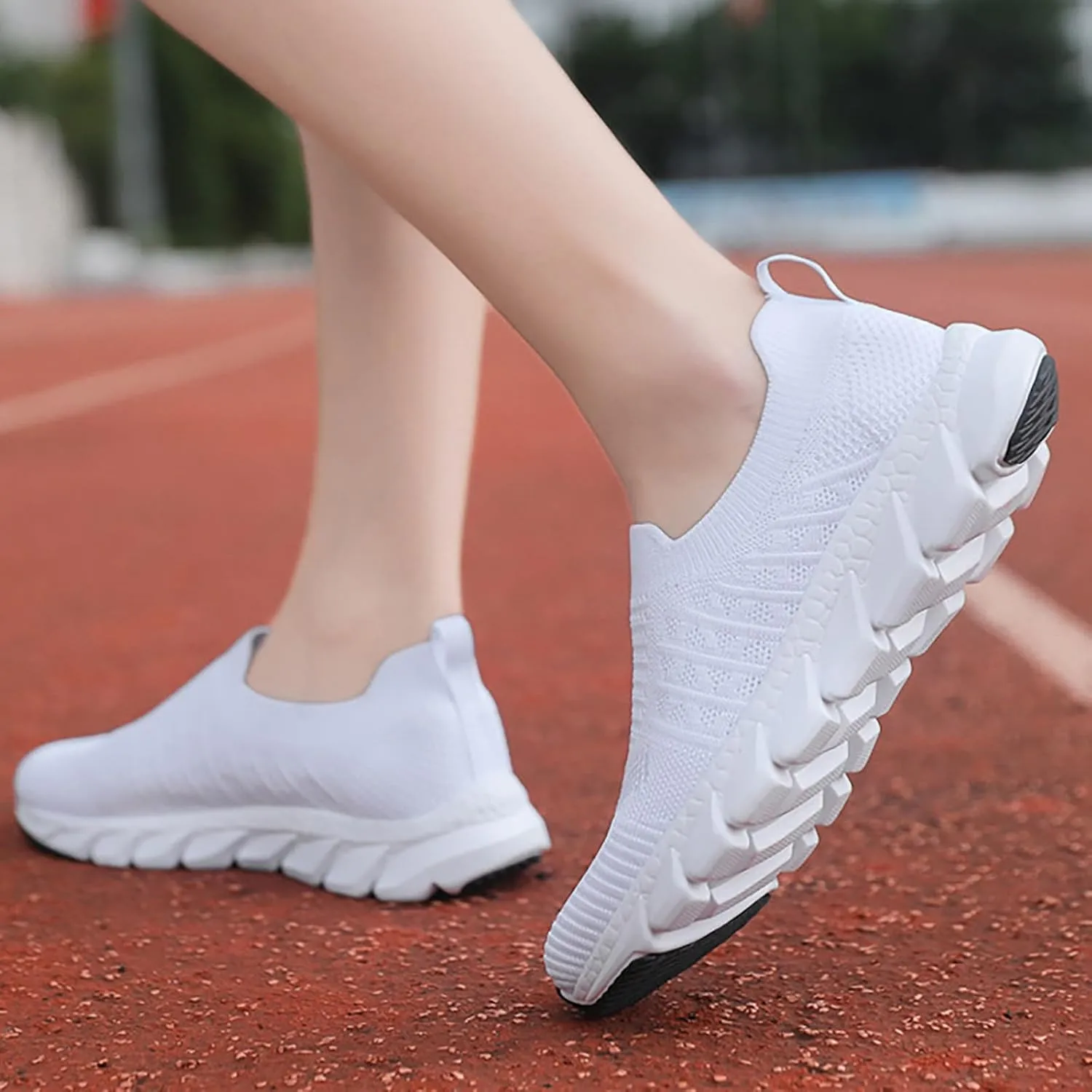 Women's Athletic Walking Shoes Slip On Casual Mesh Mens Running Shoes Lightweight Women Shoes Casual Men's Fashion Sneakers Slip On Tennis Shoe Loafers Dress Shoe