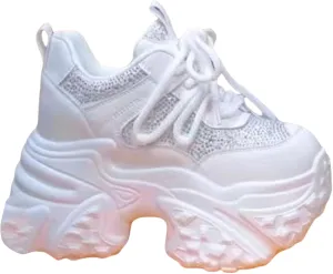 Womens Heeled Breathable Thick Sole Casual Sport Shoes Closed Toe Orthopedic Comfortable Fashion Sneakers Lacce-up Comfy Outdoor Walking Shoes for Ladies