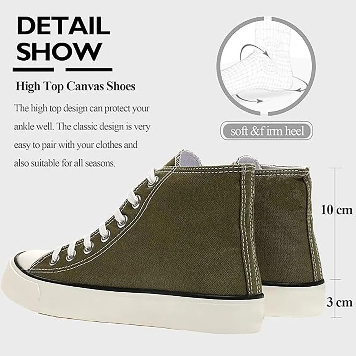 Women's Men's High Top Canvas Shoes Low Anti Cloth Shoes Platform Sneakers Lace Up Walking Shoes Running Shoes Lace Up Casual Shoes Time Slip On Shoes