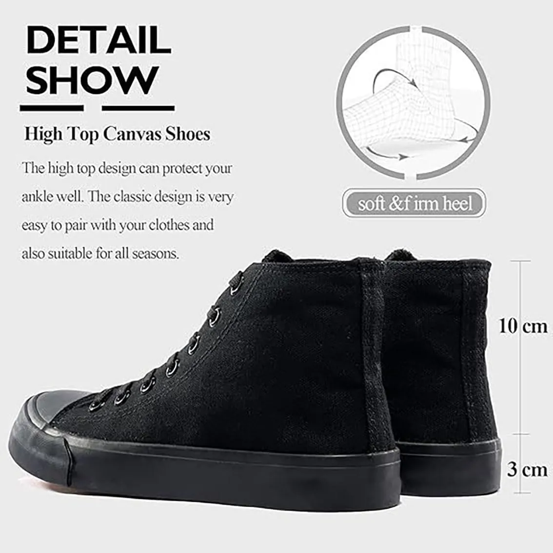 Women's Men's High Top Canvas Shoes Low Anti Cloth Shoes Platform Sneakers Lace Up Walking Shoes Running Shoes Lace Up Casual Shoes Time Slip On Shoes