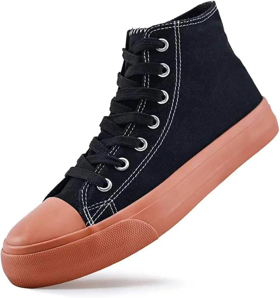 Women's Men's High Top Canvas Shoes Low Anti Cloth Shoes Platform Sneakers Lace Up Walking Shoes Running Shoes Lace Up Casual Shoes Time Slip On Shoes
