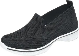 Womens Orthopedic Shoes Slip On Women's Sneakers Loafers Solid Color Lightweight Cute Round Toe Running Shoes Loafers for Women Casual Outdoor Walking Shoe