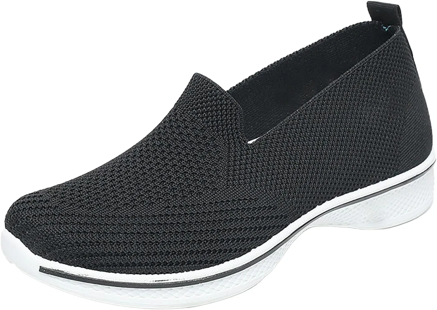 Womens Orthopedic Shoes Slip On Women's Sneakers Loafers Solid Color Lightweight Cute Round Toe Running Shoes Loafers for Women Casual Outdoor Walking Shoe