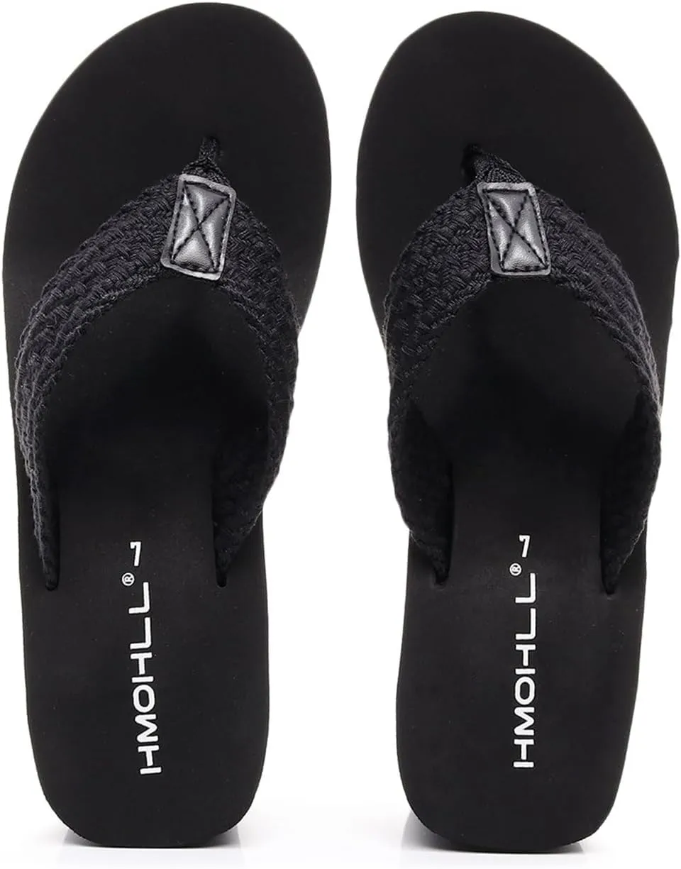 Womens Platform Flip Flops Arch Support Wedge Sandal Soft Cushion Beach Thong Sandals