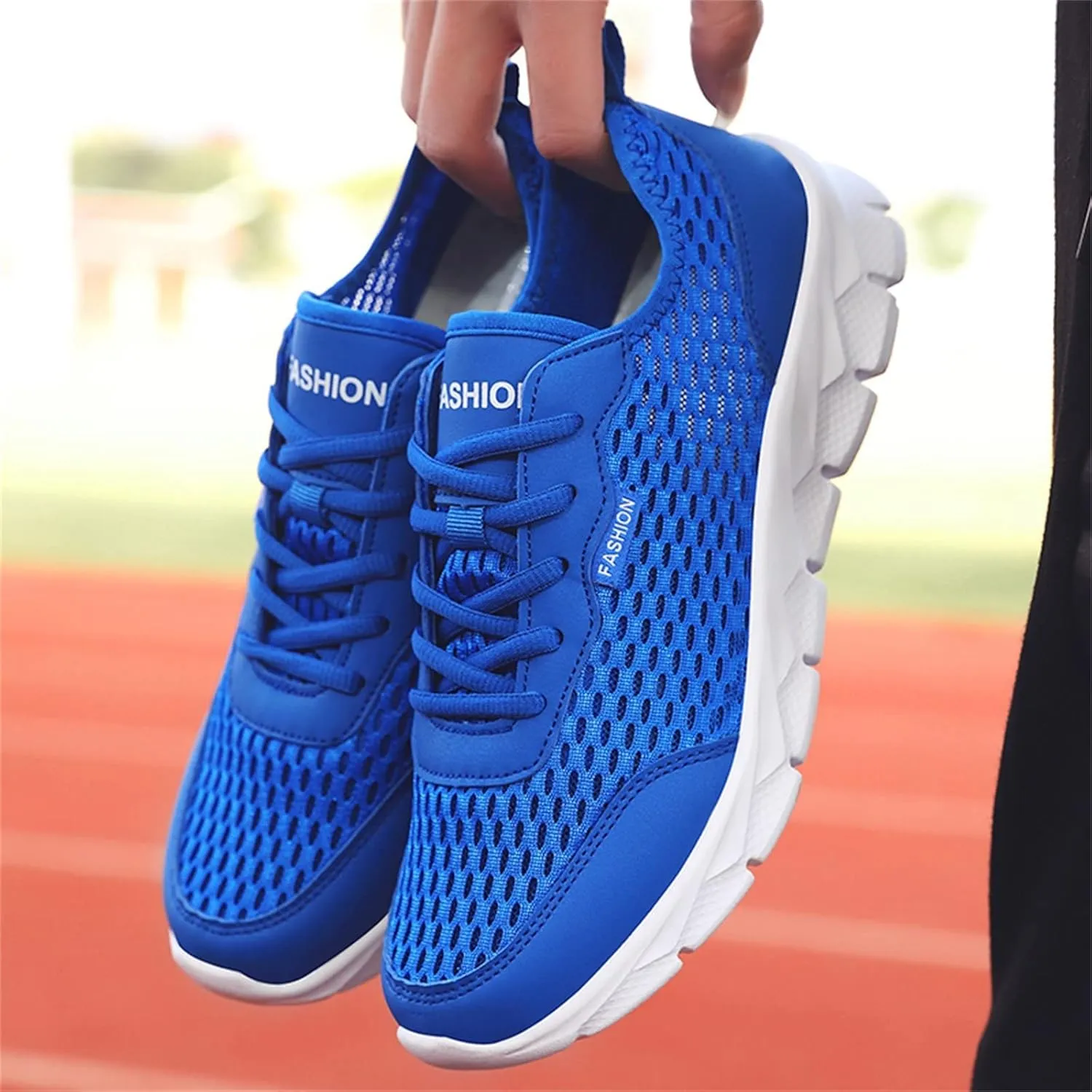 Women's Running Walking Tennis Shoes Comfortable Lace Up Mens Tennis Shoes Mesh Breathable Casual Slip On Shoes Dress Sneakers White Tennis Shoe Trainers Shoe