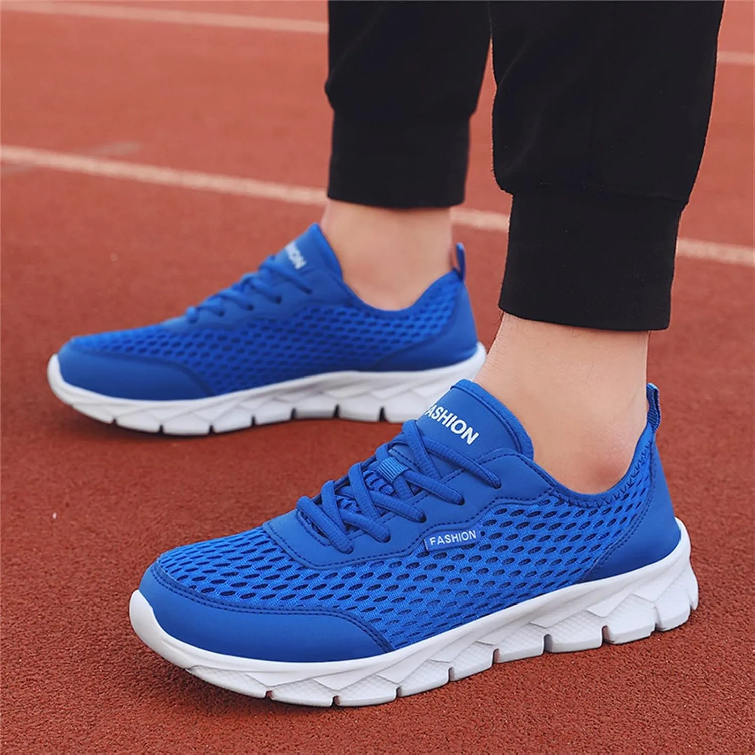 Women's Running Walking Tennis Shoes Comfortable Lace Up Mens Tennis Shoes Mesh Breathable Casual Slip On Shoes Dress Sneakers White Tennis Shoe Trainers Shoe